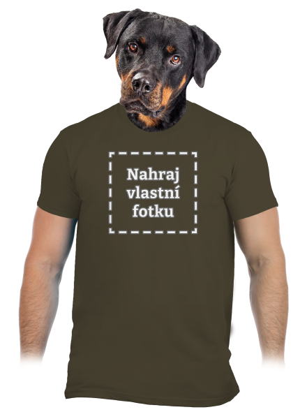 Vlastní potisk pánské tričko Urban Khaki