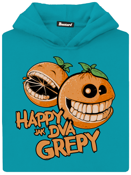 Happy grepy dětská mikina klokanka Hawaiian Blue