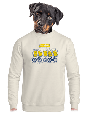 Pivoton unisex mikina bez kapuce Off White