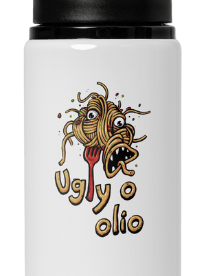 Ugly o olio lahev na vodu White