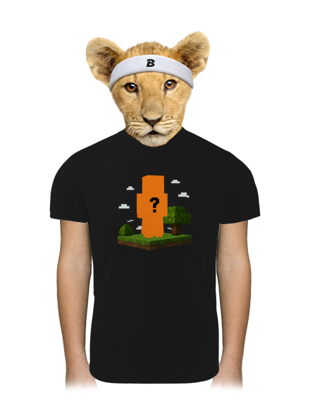 Minecraft z vlastní fotky dětské sportovní tričko Black