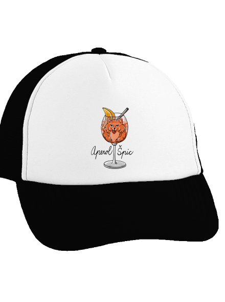 Aperol Špic kšiltovka truckerka Black cap