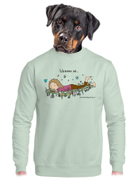 unisex mikina bez kapuce