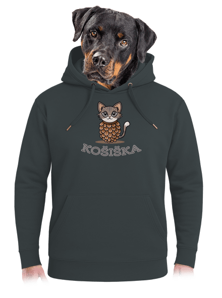 Košiška unisex mikina premium Charcoal