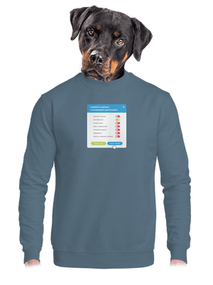 Manželské povinnosti unisex mikina bez kapuce Nordic Blue