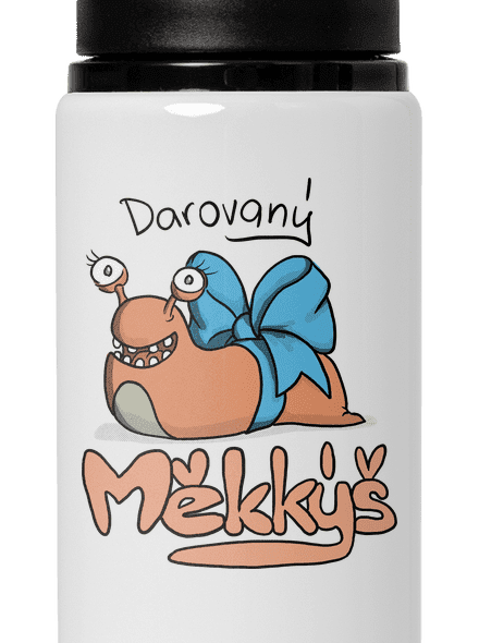 Darovaný měkkýš lahev na vodu White