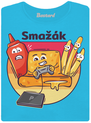 Smažák dámské tričko s lemem Blue Atol