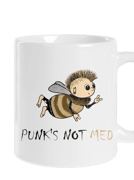 Punks Not Med klasický hrnek White