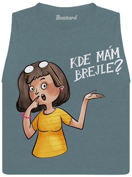 Kde mám brejle dámské tílko volné Heather Deep Teal