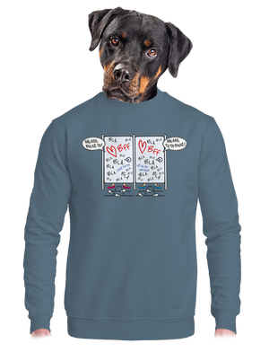 unisex mikina bez kapuce