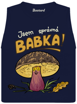 Babka a hříbeček dámské tílko volné Navy