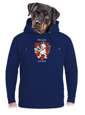 Kdo nepije, není Čech unisex mikina premium Navy