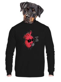 unisex mikina bez kapuce