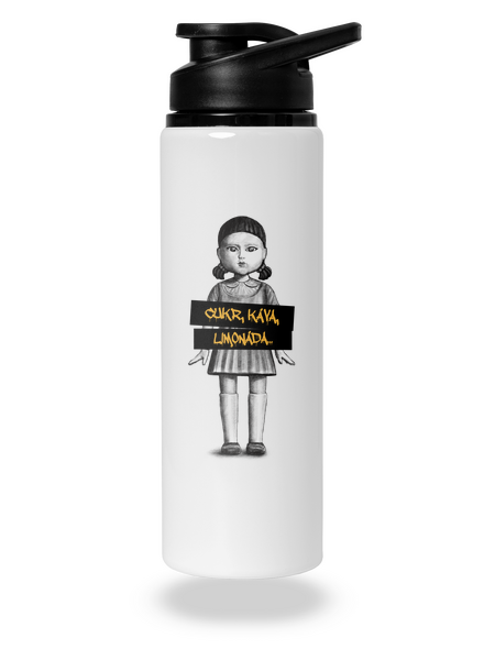 Cukr, káva, limonáda lahev na vodu White