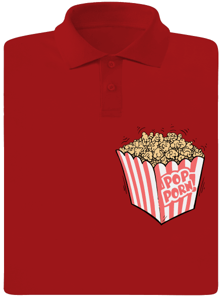 Popporn pánská polokošile Red Mal