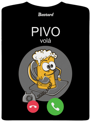 Pivo volá pánské dlouhý rukáv Black