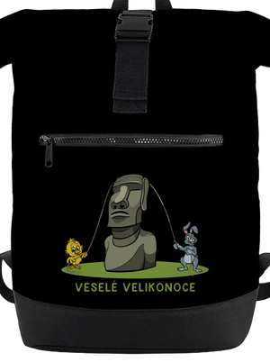 Velikonoční Moai batoh Black