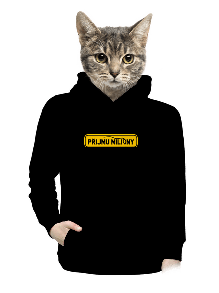 Miliony dámská mikina klokanka Black