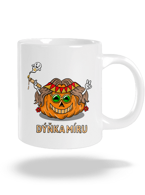 Dýňka míru velký hrnek White