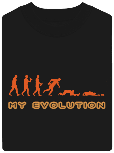 My evolution unisex mikina bez kapuce Black