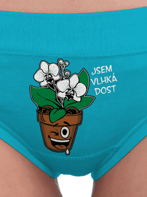 Orchidej a rozprašovač dámské kalhotky Turquoise