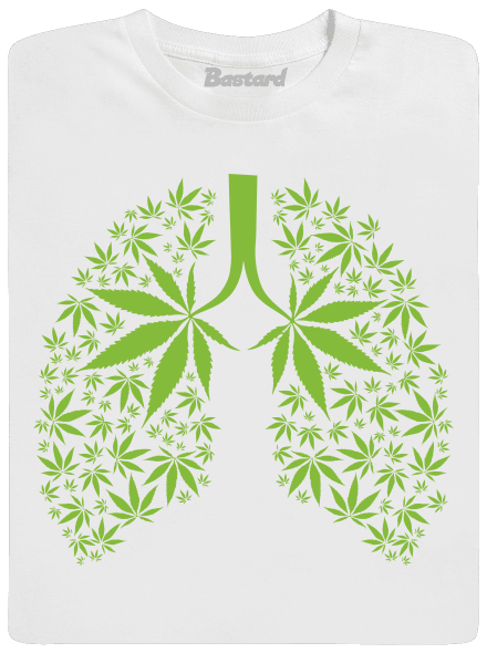 Ganja plíce pánské dlouhý rukáv White