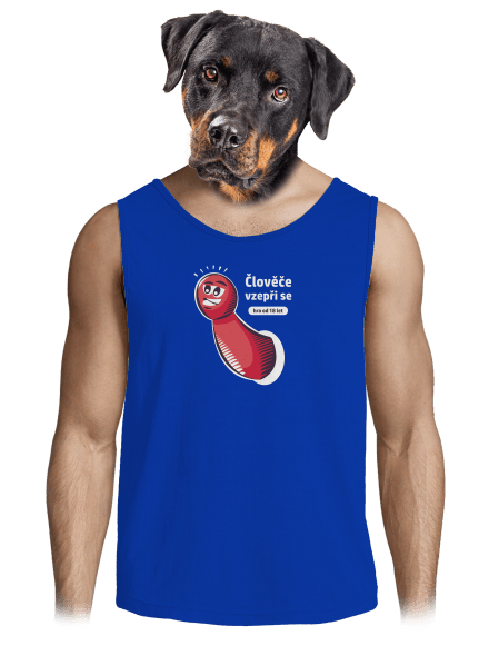 Člověče vzepři se pánské tílko Royal Blue