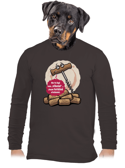 Utahaná vývrtka pánské dlouhý rukáv Bear Brown