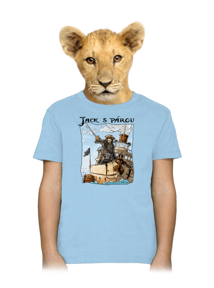 Jack s párou dětské tričko Sky Blue
