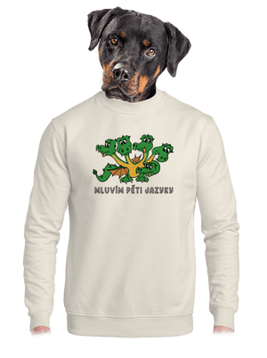 unisex mikina bez kapuce