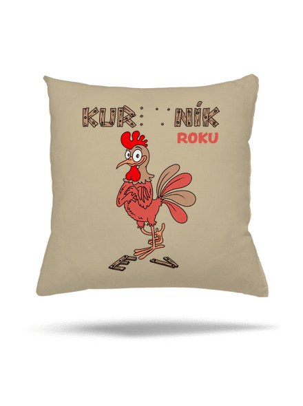 Kur(ev)ník roku polštář Beige