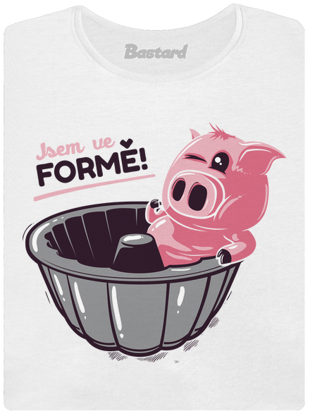 Ve formě dámské tričko White