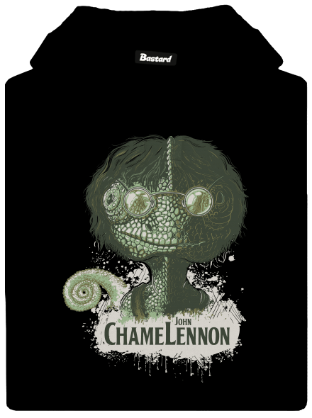ChameLennon pánská mikina klokanka Black