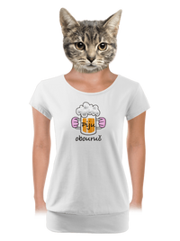 dámské tričko s lemem