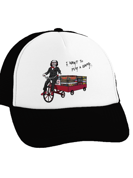 Chci si zahrát hru kšiltovka truckerka Black cap