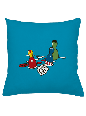 Superhrdino nezlob se polštář Blue Turquoise