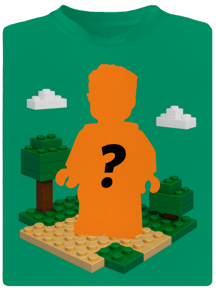 Lego postava z vlastní fotky dětské sportovní tričko Kelly Green Mal