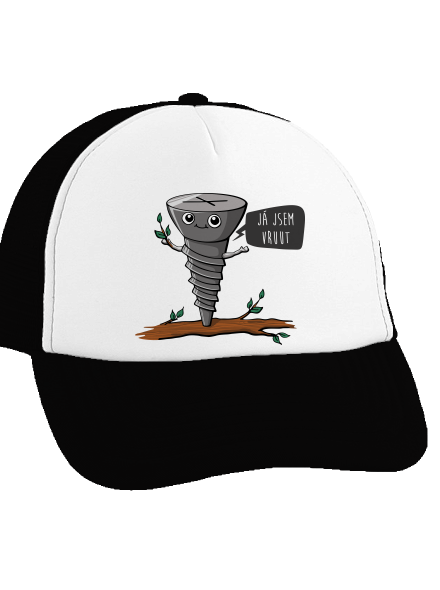 Já jsem Vruut kšiltovka truckerka Black cap