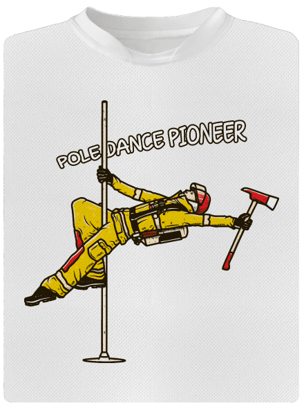 Pole Dance Pioneer dětské sportovní tričko White