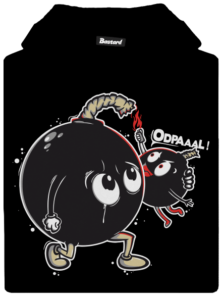 Bomby dětská mikina klokanka Black