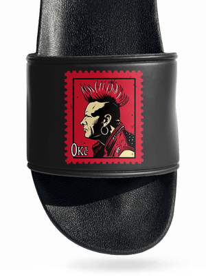 Známka punku pantofle Black