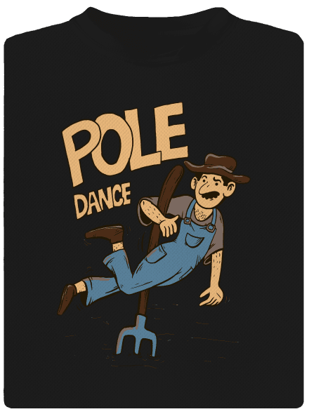 Pole Dance dětské sportovní tričko Black