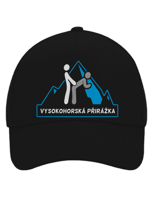 Vysokohorská přirážka kšiltovka baseballka Black