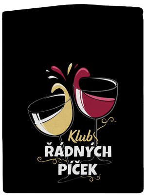 Klub řádných píček pánská mikina na zip Black