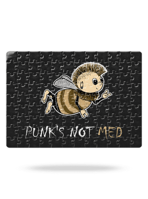 Punks Not Med puzzle White