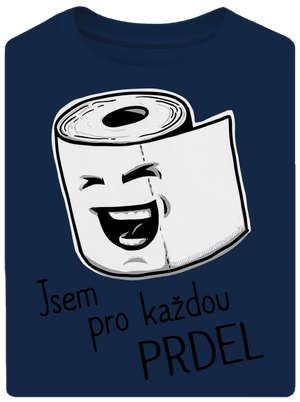 Prdel unisex tričko oversized Midnight Blue