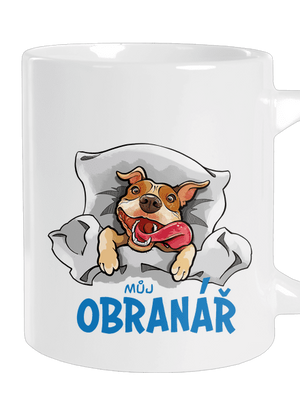 Můj obranář velký hrnek White