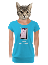 dámské tričko s lemem