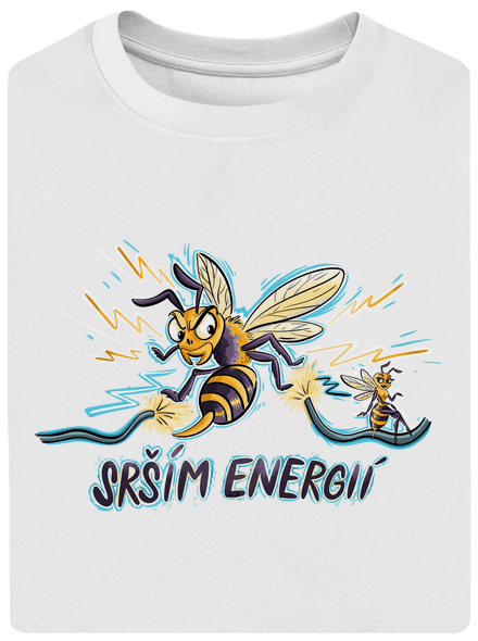 Srším energií unisex tričko oversized White