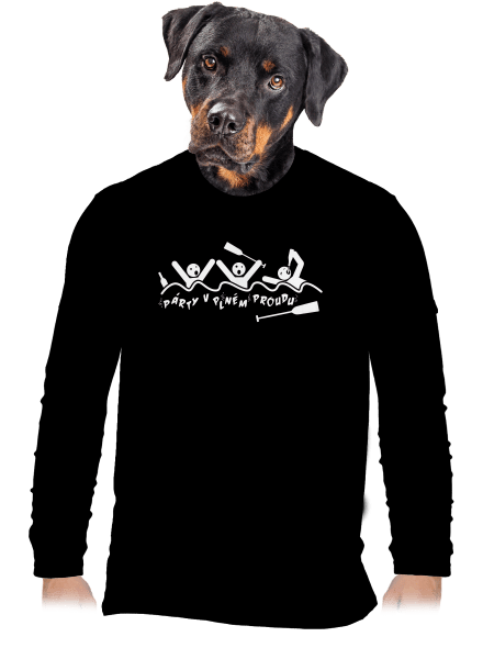 Party v plném proudu pánské dlouhý rukáv Black